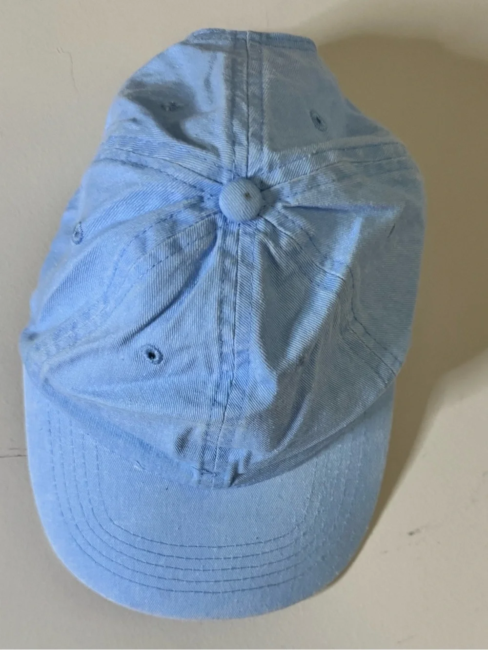Light Blue Adjustable Baseball Cap Dad Hat One Size Casual Unisex Cotton Style